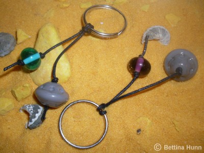 Schüsselanhänger mit Hang-Perle